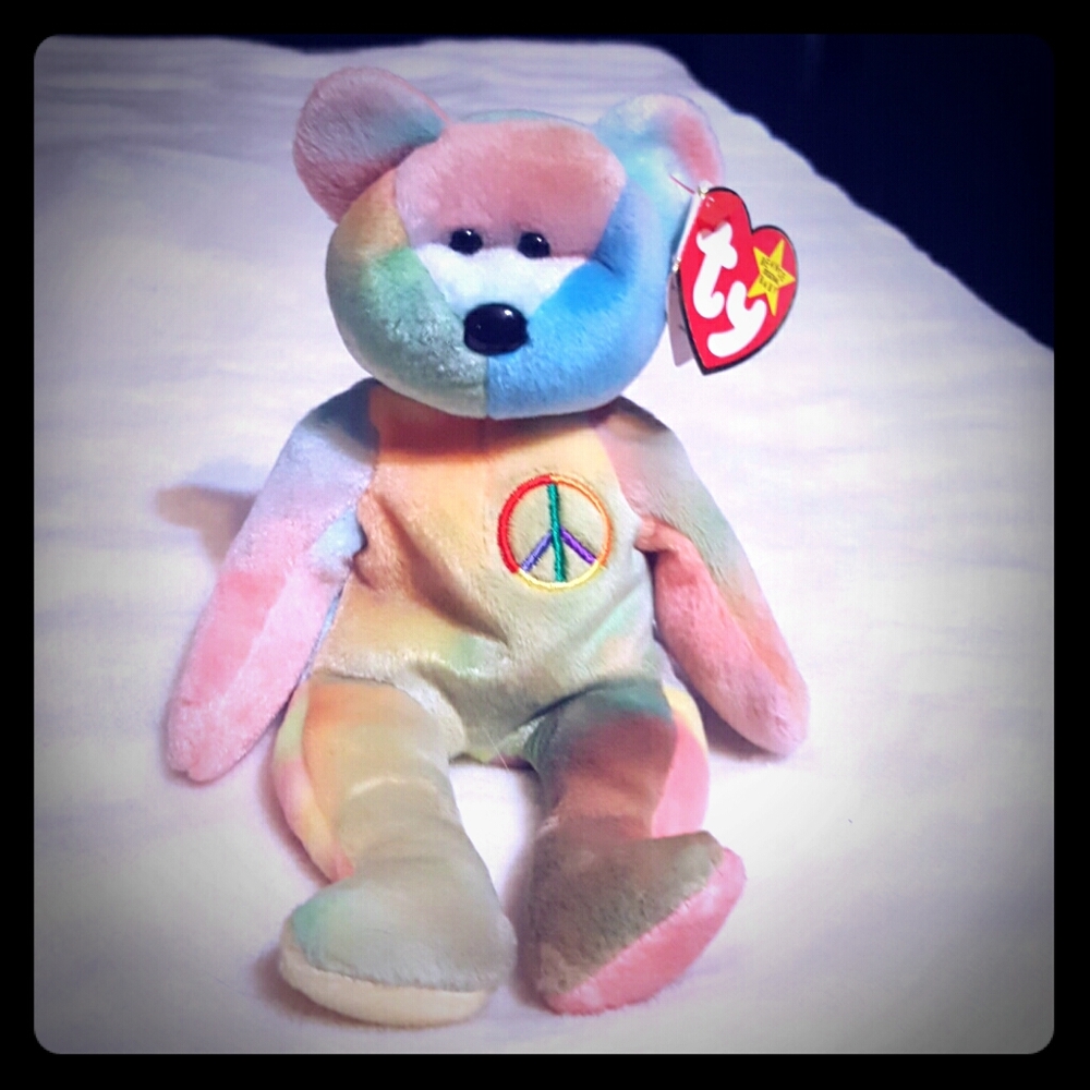 ☆RARE VINTAGE PEACE BEAR☆